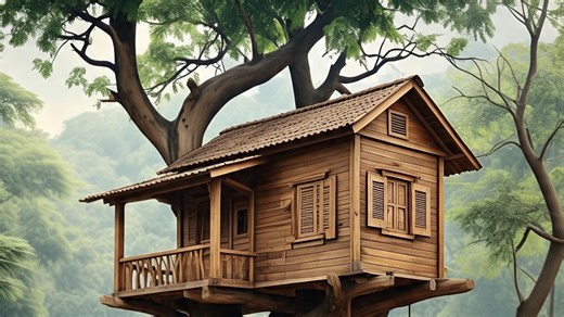 7 Inspirasi Model Rumah Kayu Sederhana di Pohon, Estetik dan Nyaman untuk Spot Bersantai