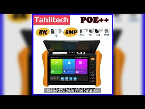 8K 8-inch CCTV IPC Tester HDMI / VGA / SFP /PoE++ All-in-one 8K H.265 IP Camera Tester camera monit