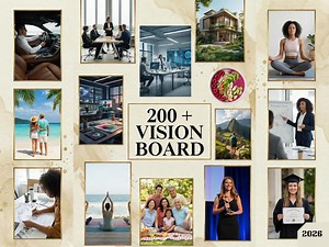 2026 Vision Board Printable | 200  Goal Images | A4 PDF Vision Kit - Etsy Australia