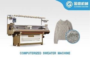 Computerized Single System Blue Flat Knitting Machine for Industry