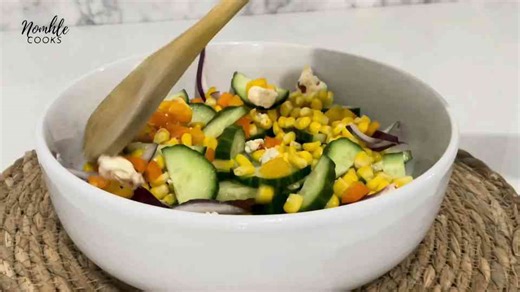 Creamy cucumber salad recipe!