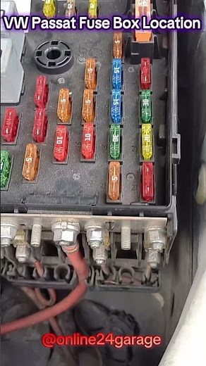 VW Passat Fuse box Location #automobile #mechanic #vw #code #passat #service