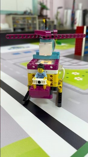 LEGO Helicopter 🚁 with SPIKE Prime #lego #legotechnic #educationalvideo