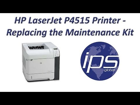 HP P4515 - Replacing the Maintenance Kit