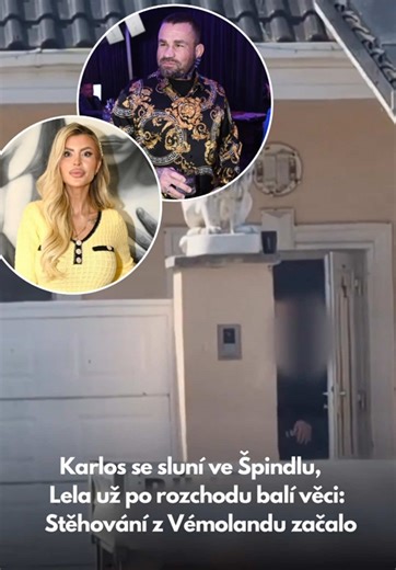 🏡📦 Fanoušci doufali v aprílový žertík, realita je ale jasná. Po šokujícím oznámení rozchodu odjel Karlos s nejstarším synem do Špindlu, zatímco Lela balí kufry a stěhuje se do nového domova… 👀🫣 #supercz #lelavemola #karlosvemola