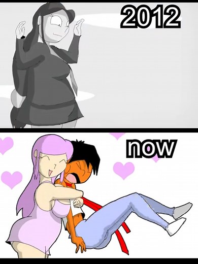 Which art style do you prefer? Porkchop 'n Flatscreen has evolved in a many ways over the years... So, I remade an animation from Episode 1 to compare! #porkchopnflatscreen #animation #anime #thenandnow #artstyle