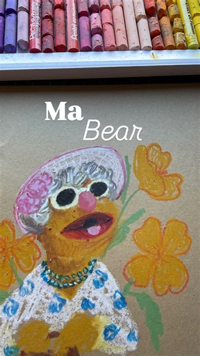 Jenna • San Diego artist | Ma Bear is Muppet 68/70 for #themuppets70 celebration. My favorite Ma Bear appearance is in A Muppet Family Christmas. It is maybe my... | Instagram