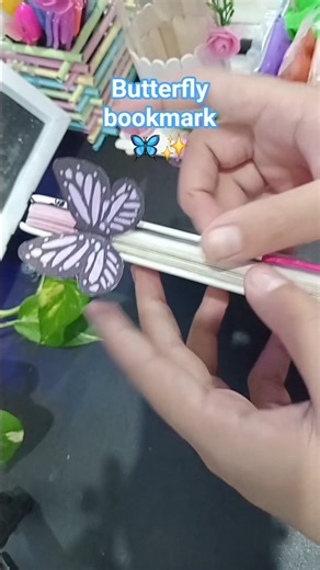diy Butterfly bookmark 😘💫🦋#shorts bookmark🪻💜 #handmade bookmark ✨️🩷