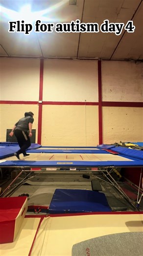 FLIP FOR AUTISM DAY 4 Easy one today with 4 dolphins 🐬 Don’t forget if you guys want to get involved post your flips and use the hashtag #flipforautism let’s raise awareness together!🙌 #autismawarenessmonth❤️💛💙💚 #autismawarenessmonth #trampoline #fyp