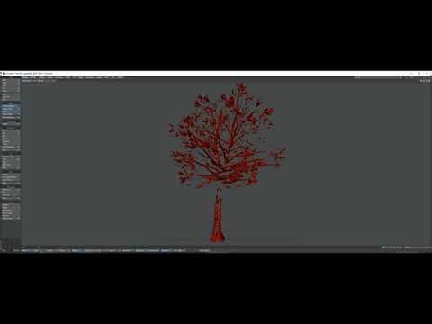how to create snow on trees in LightWave.