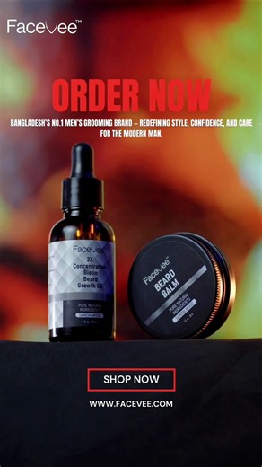 A great beard isn’t grown overnight — it’s built. Every drop of FaceVee Beard Oil nourishes deep from the root, hydrating and strengthening each strand, while the FaceVee Beard Balm locks in that moisture and keeps your beard perfectly styled all day. No dryness. No itch. No messy look. Just a clean, bold, confident you — every single day. #FaceVee #BeardCare #GroomLikeAMan | FaceVee