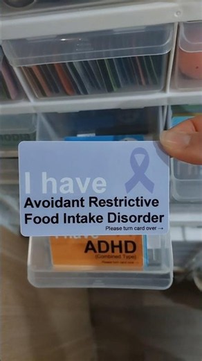 Avoidant Restrictive Food Intake Disorder (ARFID) awareness cards plus a few others