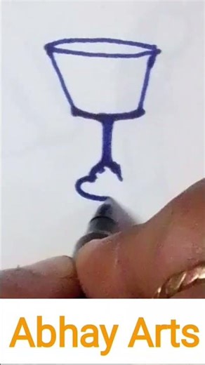 How to draw Glass #glassart#glassdrawing