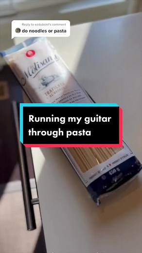 Playing Guitar with Pasta