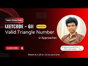 Valid Triangle Number | Leetcode 611 | Approach + Code with explanation.