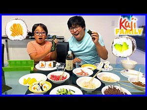 Making Homemade Sushi Challenge for Dinner! - Videos For Kids