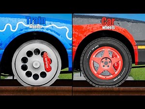 Train Wheels vs Car Wheels - Beamng drive