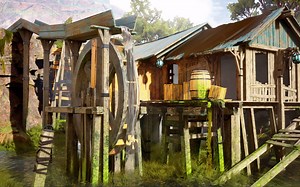 【UE4】Modular Swamp Shack Pack价值80刀的学习资料分享