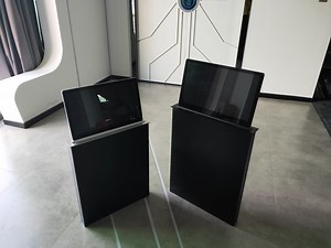 [Hot Item] 17.3 Inch Ultra-Thin Intelligent Conference Table Electric Pop-up Lift LCD Display for Conference System