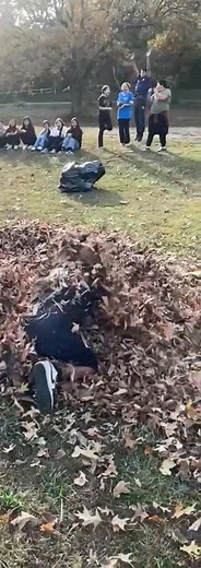 Video 3 of 4 from 6th grade's lesson on why leaves change color and fall off the trees. Followed by writing using the 5 senses about jumping into a pile of leaves.🍁🍂🍁🍂 | Southwest City Elementary