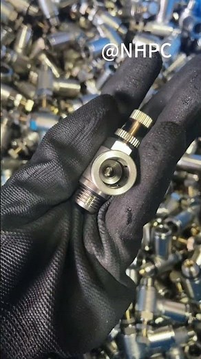 Nickel-Plated Brass Quick-Connect Throttle Valve with G-thread & NBR Seal