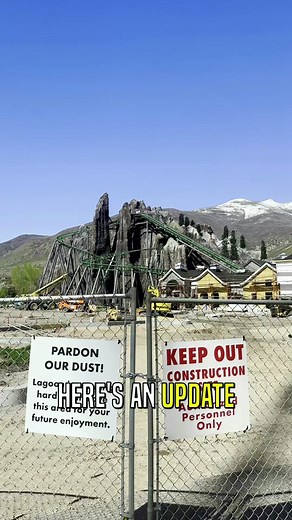New coaster inside of a mountain? 🏔️🎢 Update on Primordial at Lagoon! #lagoon #primordial #utah #themepark #rollercoaster #ride #amusementpark
