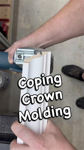 Coping crown molding #carpentry #construction #build