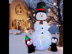 Making Christmas Magical with an Inflatable Snowman!