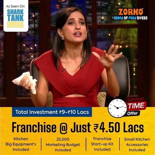 Zorko Franchise | Zorko Shark Tank | Zorko Brand of Food Lovers