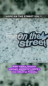 4K views · 144 reactions | Highlight medley of J-HOPE's new solo album unveiled on Tuesday #Kpop #BTS #JHOPE #Solo_album #방탄소년단 #제이홉 #솔로앨범 #Arirang_News #아리랑뉴스 | Arirang News | Facebook