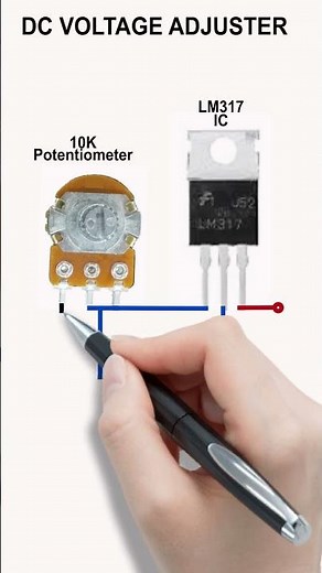 DC Voltage Adjuster #simple circuit #diy project
