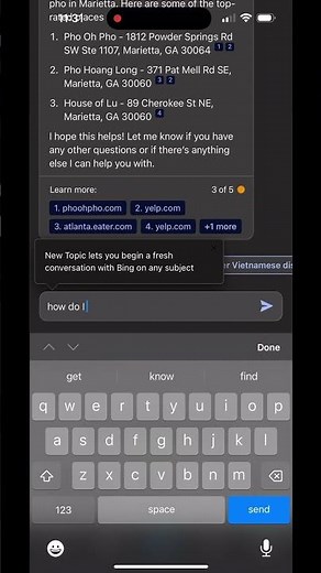 How to Use Bing AI: Using the Artificial Intelligence on the Bing App. #shorts