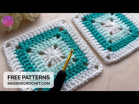 Crochet a SUPER-DUPER EASY Granny Square for Beginners👌
