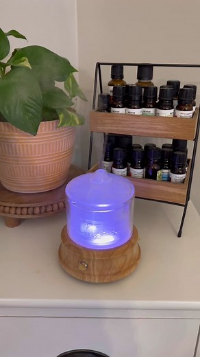 This diffuser is so pretty and so much better than paying $265 (which I would never do) for the popular young living diffuser that has a plastic inside. #diffuser #glassdiffuser #revive #reviveessentialoils #lowtoxhome #happyhome