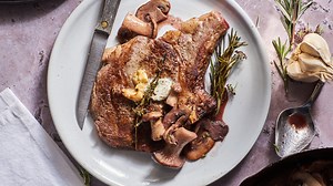 Steak With Red Wine Mushrooms Recipe - Tasting Table