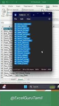 Create Folders In Seconds Using Excel | Step-by-Step Tutorial 📁⌨️