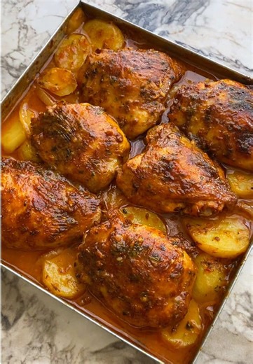Poulet et Pommes de Terre au Four Facile 😋