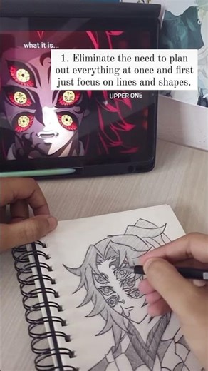 Anime sketching tipsfor beginners 😉 #anime #animesketch #viralshorts #shortsvideo #shortsfeed