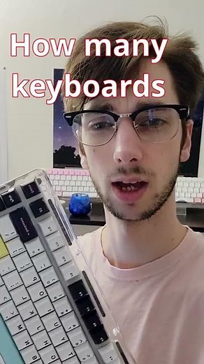 Showing my Keyboard collection from a year of YouTube. #shorts