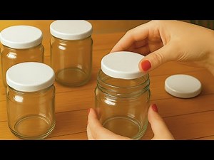 How beautiful! Look What I Made With Glass Jars and Lids!