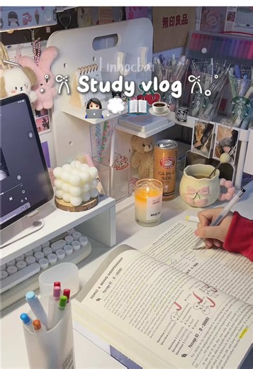 Relaxing Study Vlog Video Compilation for Productive Days
