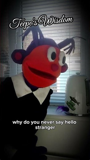 Teepo shares some wisdom #puppetcomedy