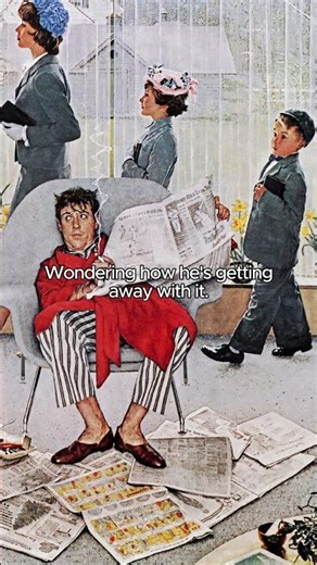 Sunday Morning (1958) by Norman Rockwell #art #painting #history
