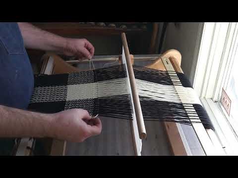 Rigid Heddle weaving 1/3 warp floats with single pick up stick