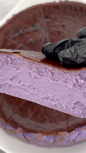 Delicious Ube Burnt Basque Cheesecake Recipe