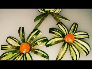 How to make Beautiful Carrot Flower। Vegetable Carving Garnish। Easy Carrot Flower। Sova's Diary।