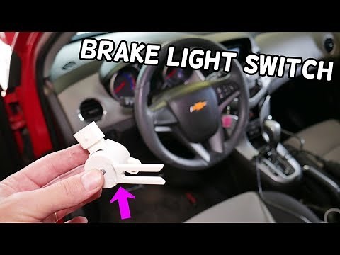 HOW TO REMOVE AND REPLACE BRAKE PEDAL POSITION SENSOR, BRAK LIGHT SWITCH CHEVORLET CRUZE SONIC