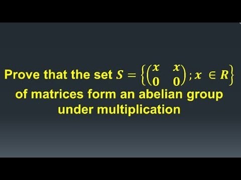 Group theory, prove that the set of 2 by 2 matrices form an abelian group under multiplication