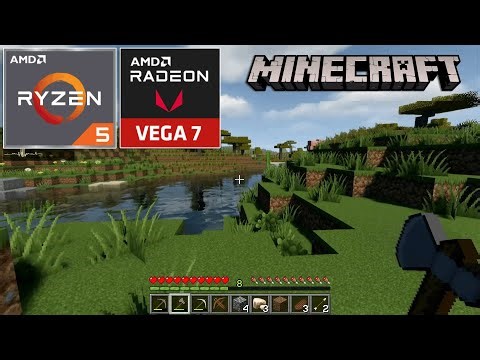 Minecraft 1.21.8 with SHADERS - Ryzen 5 5600G + VEGA 7
