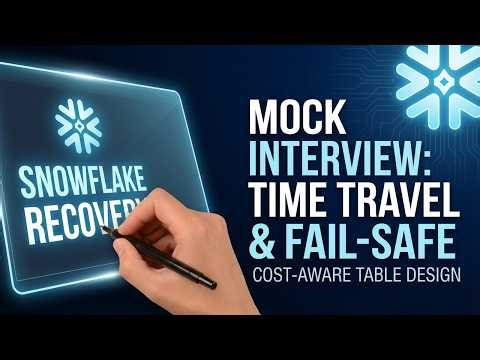 ❄️ Snowflake Mock Interview: Recovery - Time Travel, Fail-safe You MUST Know!